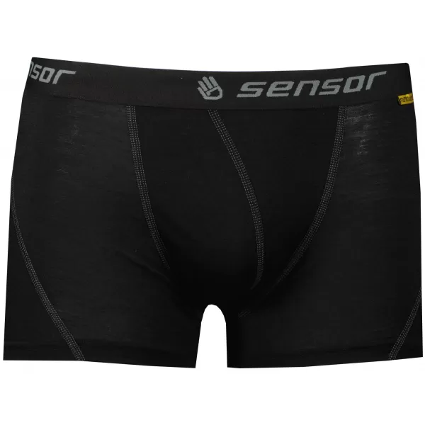  Pánské boxerky SENSOR MERINO ACTIVE černá 