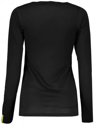 Dámské termo triko s dlouhým rukávem SENSOR MERINO WOOL 11109024 ČERNÁ