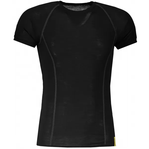  Pánské termoprádlo Sensor Double Face Merino Wool kr.rukáv černá 