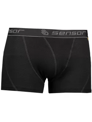 Pánské boxerky Sensor Double Face Merino Wool černá