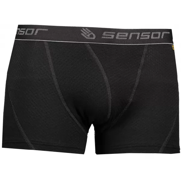  Pánské boxerky Sensor Double Face Merino Wool černá 