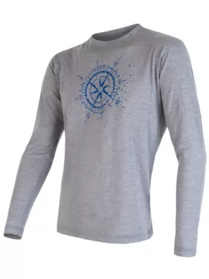 Pánské termoprádlo SENSOR MERINO ACTIVE PT COMPASS dl. rukáv 16200099-00 ŠEDÁ