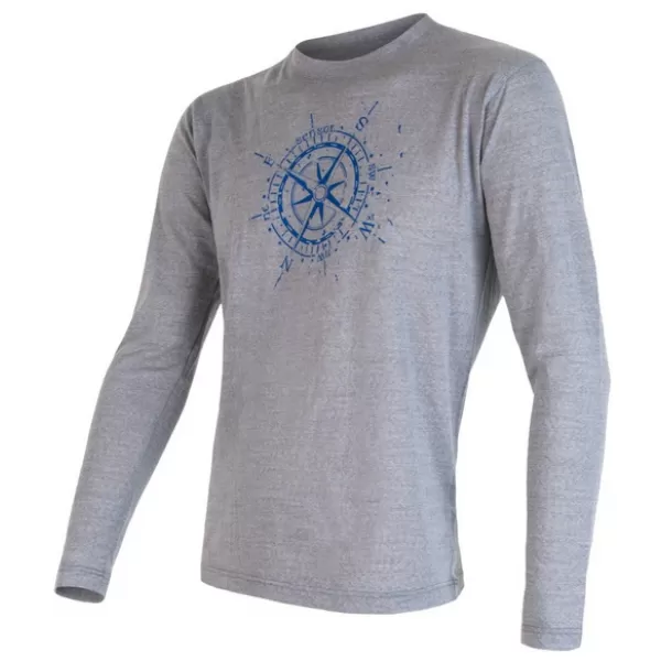  Pánské termoprádlo SENSOR MERINO ACTIVE PT COMPASS dl. rukáv 16200099-00 ŠEDÁ 