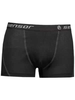 Pánské boxerky krátké Sensor Double face 16200050-00 ČERNÁ