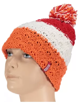Dámská zimní čepice NORDBLANC WALE NBWHK5455 ORANŽOVÝ JANTAR