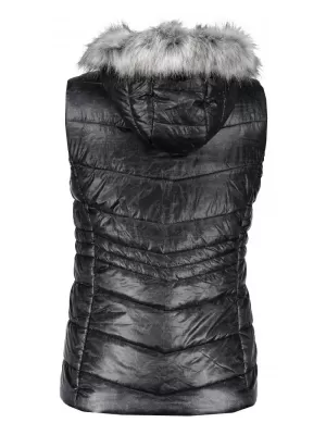 Dámská vesta ALPINE PRO GOTHICA 2 LVEK037 ČERNÁ