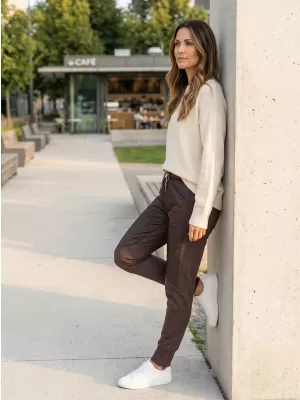 Dámské kalhoty TORSTAI LOLA 841522235 CHOCOLATE BROWN