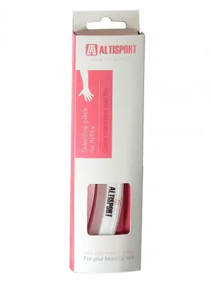 Obloukový manikúrový pilník ALTISPORT G-PLUS BÍLÁ