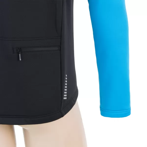  Pánská sportovní bunda SENSOR PROFI M 17200082 ČERNÁ/MODRÁ 
