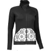 Dámská mikina SENSOR TECNOSTRETCH PATTERN celozip 17200076 ČERNÁ