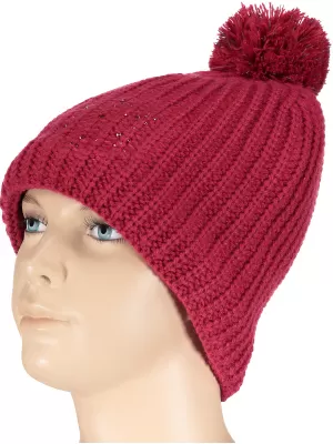 Dámská zimní čepice ICEPEAK MARJA 855822579 CRANBERRY