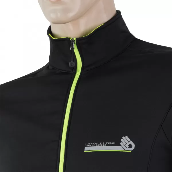  Pánská sportovní bunda SENSOR PROFI M 17200080 ČERNÁ 