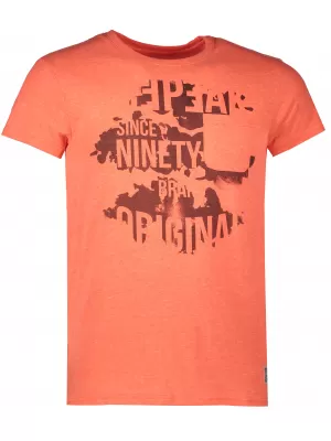 Pánské triko s krátkým rukávem ICEPEAK MAX 957772687 CORAL/RED