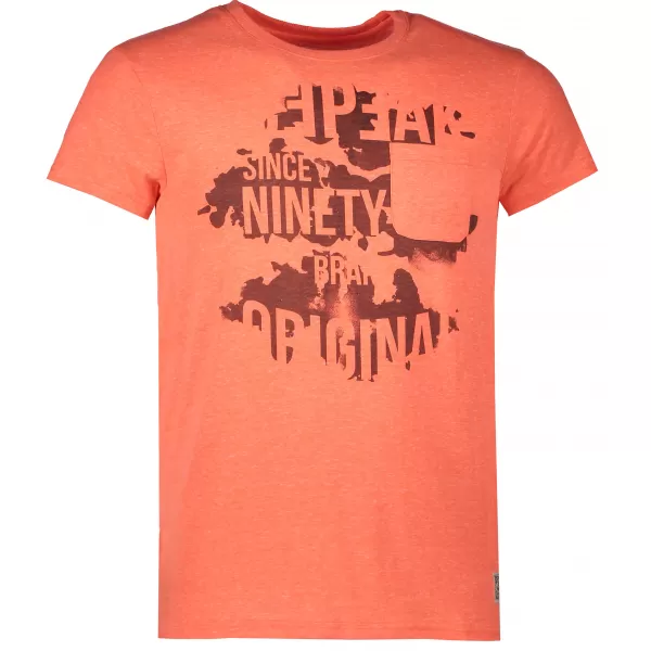  Pánské triko s krátkým rukávem ICEPEAK MAX 957772687 CORAL/RED 