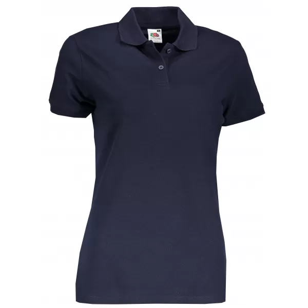  Dámské triko s límečkem FRUIT OF THE LOOM FIT POLO DEEP NAVY 