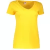 Dámské tričko FRUIT OF THE LOOM LADY FIT V-NECK  SUNFLOWER