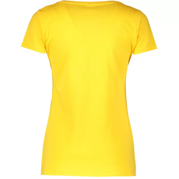  Dámské tričko FRUIT OF THE LOOM LADY FIT V-NECK  SUNFLOWER 
