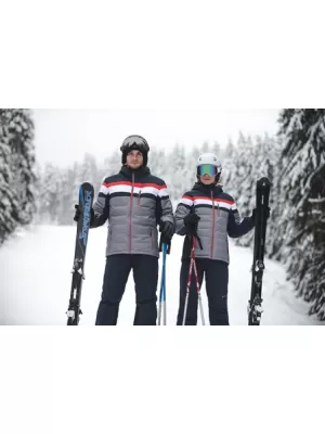 Dámská péřová bunda ALPINE PRO NEITHA LJCM289 TMAVĚ MODRÁ