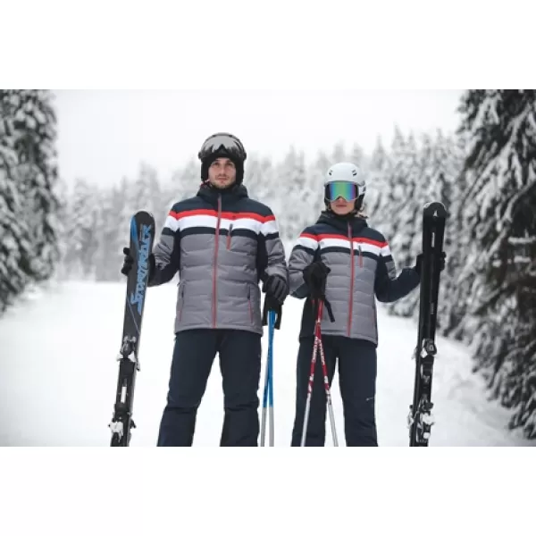 Dámská péřová bunda ALPINE PRO NEITHA LJCM289 TMAVĚ MODRÁ 