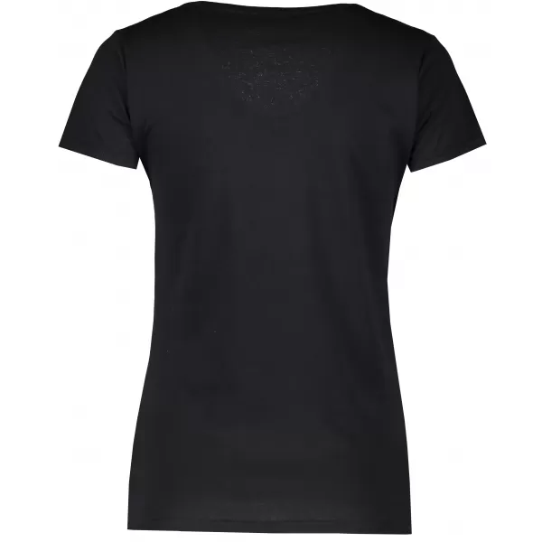  Dámské tričko FRUIT OF THE LOOM LADY FIT V-NECK BLACK 