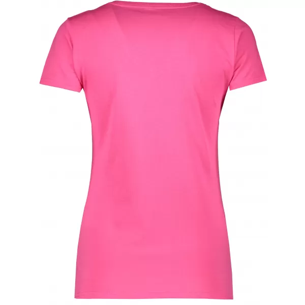 Dámské tričko FRUIT OF THE LOOM LADY FIT V-NECK  FUCHSIA 