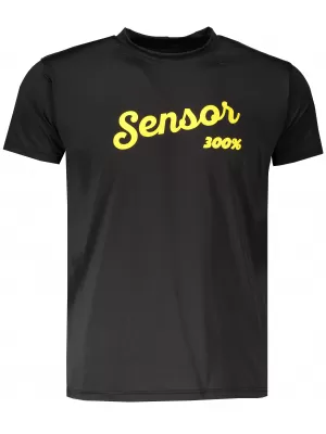 Pánské triko s krátkým rukávem SENSOR COOLMAX FRESH PT LOGO 18100030 ČERNÁ