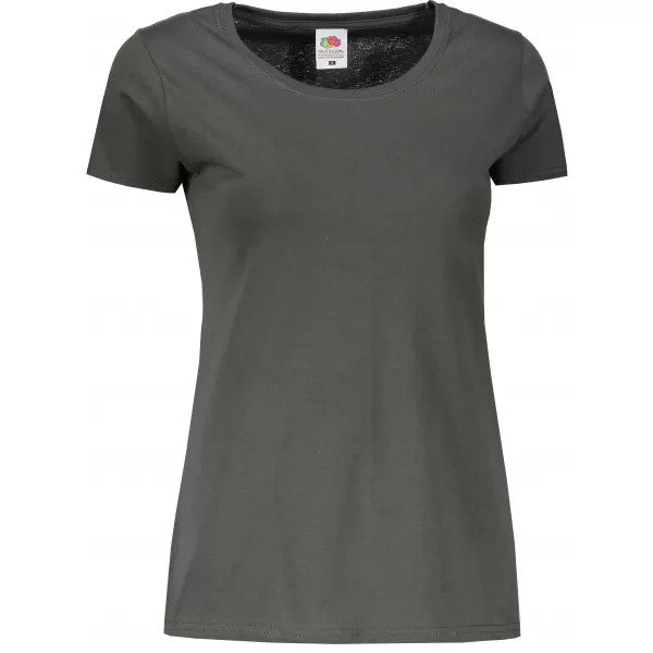  Dámské tričko FRUIT OF THE LOOM LADY FIT VALUEWEIGHT T LIGHT GRAPHITE 