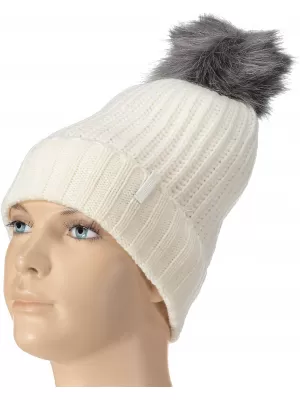 Dámská zimní čepice ICEPEAK ILA 55812578010 NATURAL WHITE