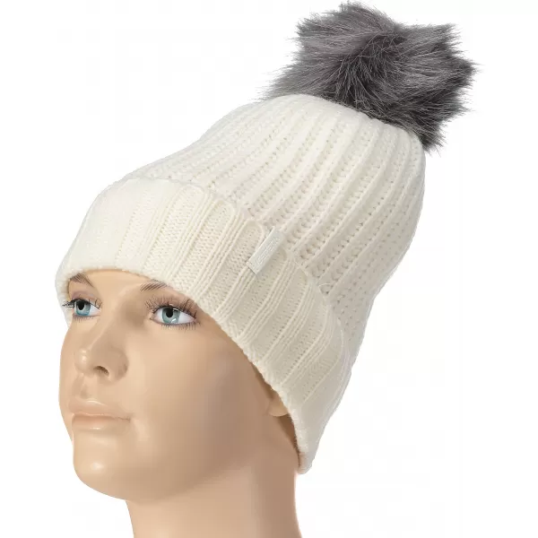  Dámská zimní čepice ICEPEAK ILA 55812578010 NATURAL WHITE 
