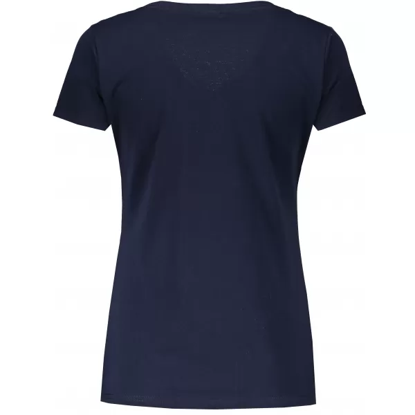  Dámské tričko FRUIT OF THE LOOM LADY FIT VALUEWEIGHT V-NECK T DEEP NAVY 
