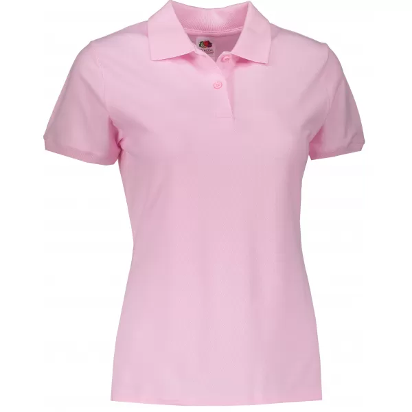  Dámské tričko s límečkem FRUIT OF THE LOOM LADY FIT PREMIUM POLO LIGHT PINK 