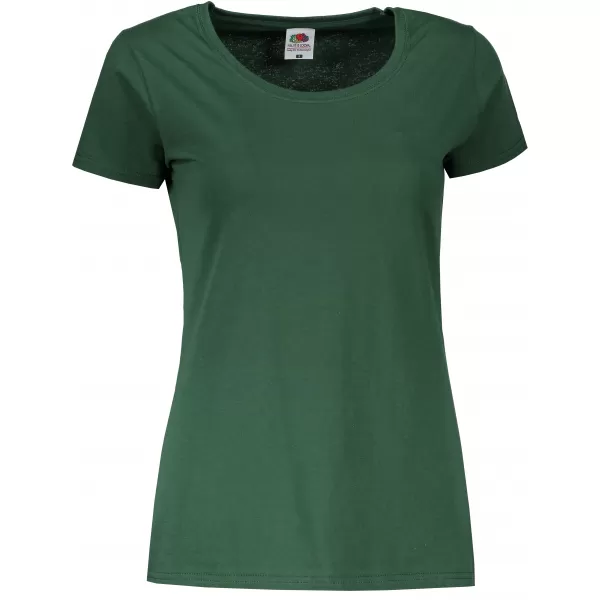  Dámské tričko FRUIT OF THE LOOM LADY FIT VALUEWEIGHT T BOTTLE GREEN 