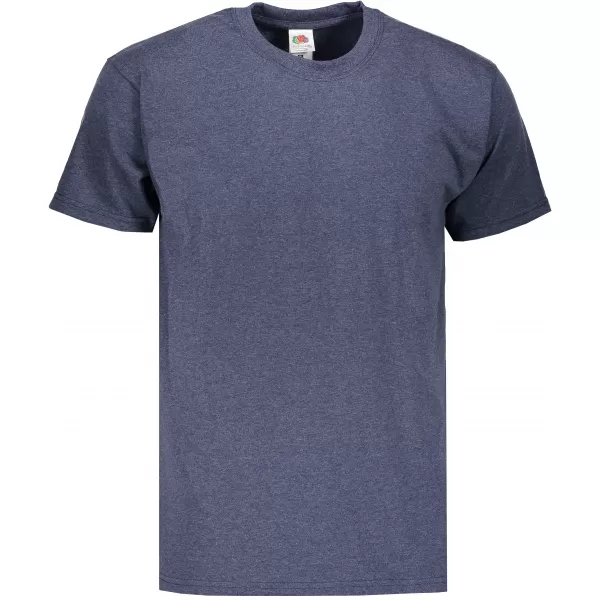  Pánské tričko FRUIT OF THE LOOM VALUEWEIGHT T VINTAGE HEATHER NAVY 