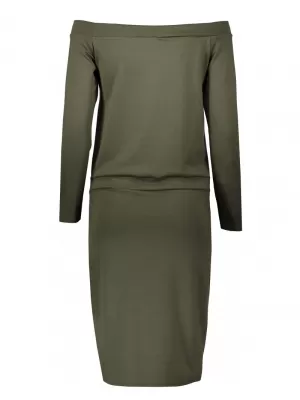 Dámské šaty NUMOCO A225-1 KHAKI