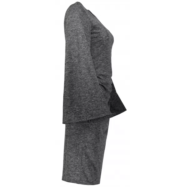  Dámské šaty NUMOCO A185-1 BLACK MELANGE 