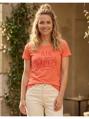 Dámské triko SAM 73 KYRINA LTSN476 ORANŽOVÁ
