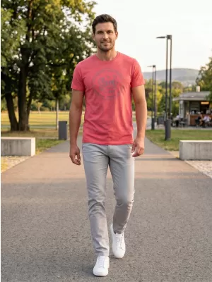 Pánské triko SAM 73 TELLUL MTSN390 ČERVENÁ