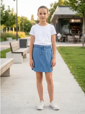 Dívčí sukně SAM 73 GZ 514 SVĚTLÁ DENIM