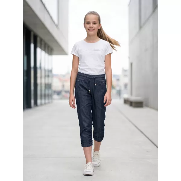  Dívčí 3/4 kalhoty SAM 73 GS 516 TMAVÁ DENIM 