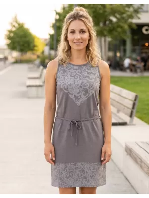 Dámské šaty SAM 73 HILDA LSKN175 TMAVĚ ŠEDÁ