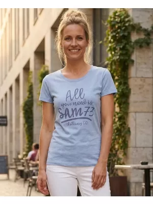 Dámské triko SAM 73 KYRINA LTSN476 SVĚTLE MODRÁ