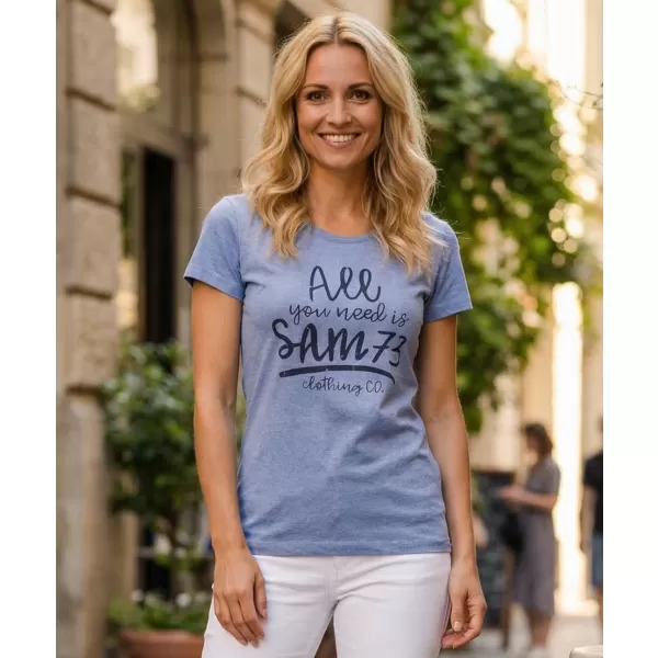  Dámské triko SAM 73 KYRINA LTSN476 TMAVĚ MODRÁ 