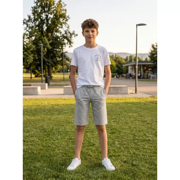  Dětské šortky SAM 73 BILLIO KPAN144 SVĚTLE ŠEDÁ 