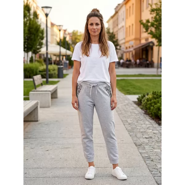  Dámské 3/4 kalhoty SAM 73 EFRENA LPAN326 SVĚTLE ŠEDÁ 