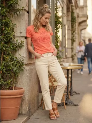 Dámské triko SAM 73 KYRINA LTSN476 ORANŽOVÁ