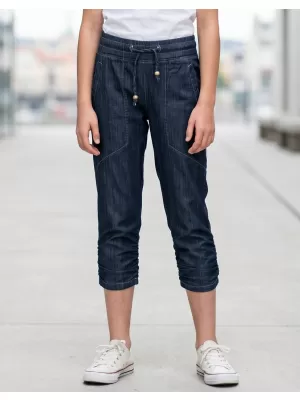 Dívčí 3/4 kalhoty SAM 73 GS 516 TMAVÁ DENIM