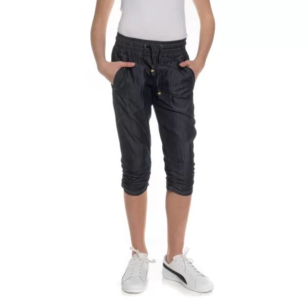  Dívčí 3/4 kalhoty SAM 73 GS 516 TMAVÁ DENIM 