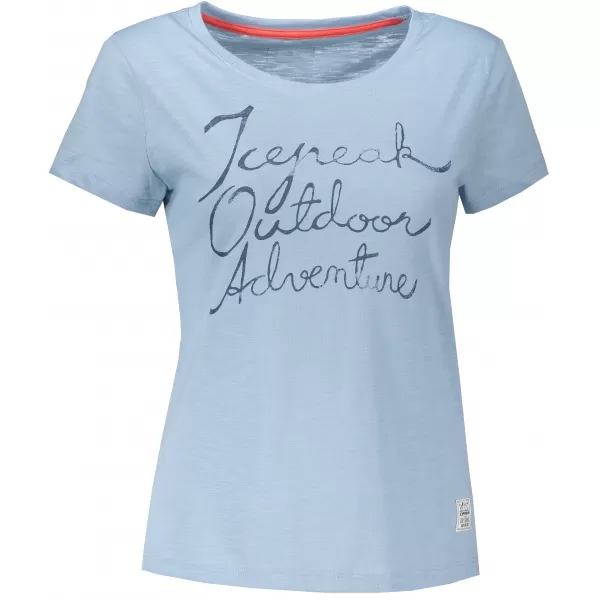 Dámské triko s krátkým rukávem ICEPEAK SIERRA 54676627 LIGHT BLUE 