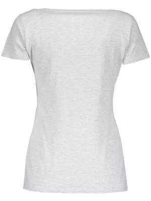 Dámské tričko FRUIT OF THE LOOM LADY FIT V-NECK HEATHER GREY
