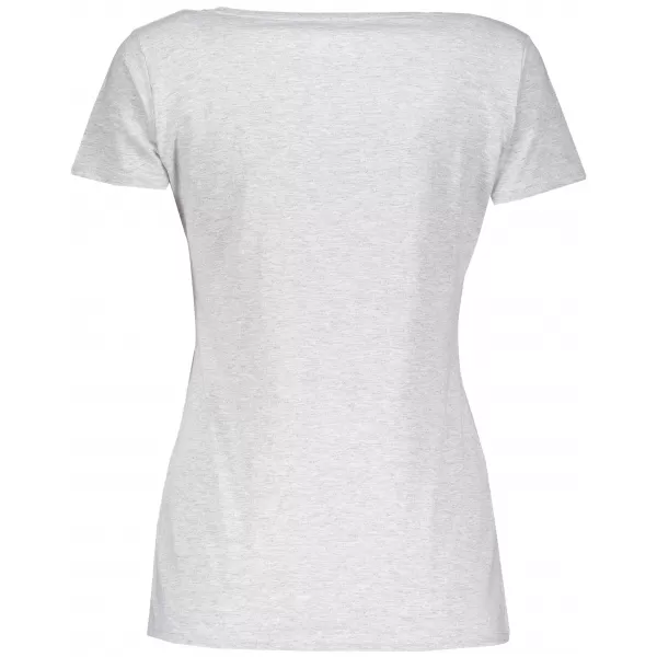  Dámské tričko FRUIT OF THE LOOM LADY FIT V-NECK HEATHER GREY 